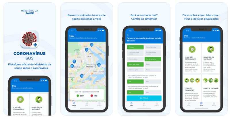 Aplicativo SUS - Corona Vírus
